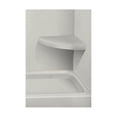 thumbnail image 5 of Transolid  Decor 14-In X 14-In Solid Surface Wall-Mount Corner Shower Seat - 14" x 14" x 3" Biscuit, 5 of 5