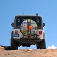thumbnail image 5 of Camping Spare Tire Cover 12inch Love Is Everywhere Weatherproof Universal Wheel Protectors Anniversary Wedding for Travel Trailer Camper Truck SUV Camper, 5 of 8