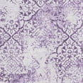 thumbnail image 3 of HomeRoots 664508 5 x 8 ft. Lavender & Ivory Abstract Transitional Washable Machine Made Rectangle Area Rug with UV Protection, 3 of 6