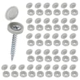 thumbnail image 1 of Uxcell 100-Pack Tapas de Tornillo de Plástico con Bisagra, Tornillos de Persiana de 3mm con Tapas, Tapas de Tornillo Plegables, Cubierta de Tornillo Flip [Gris Claro], 1 of 1