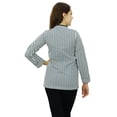 thumbnail image 7 of Phagun Women Wear Stripe Print Button Down Long Sleeve Top Shirt Cotton Clothing, 7 of 7