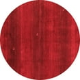 thumbnail image 1 of Ahgly Company Indoor Round Abstract Red Contemporary Area Rugs, 5' Round, 1 of 4