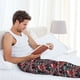 thumbnail image 5 of Balery Red And Blue Cars Pantalones de pijama para hombre, pijama ultraligero, pantalón de descanso-Medium, 5 of 6