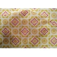 thumbnail image 4 of oneOone Cotton Silk Yellow Fabric Artistic Flower & Shapes Geometric Fabric For Sewing Printed Craft Fabric By The Yard 42 Inch Wide, 4 of 4