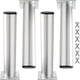 thumbnail image 1 of Juego de 4 patas de repuesto para muebles, patas de mesa de metal, altura ajustable de 20cm con tornillos para sofá, armarios, cama, 1 of 5