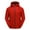 Red, variant on USSUMA Men's Waterproof Jacket Men's Jacket with Hood Long Sleeved Hooded Full Zipper Pocket Coat Stylish Solid Color Loose Outerwear Fitness Fall Top