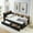 Black, variant on Modern Twin Size Upholstery Velvet Daybed,Multi Functional Daybed with Trundle Bed,Height Adjustable Day Bed with Storage Headboard and Wireless Charging,LED Lights,for Bedroom,Apartment, Black
