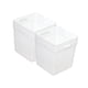 thumbnail image 5 of 2 compartimentos apilables para organizar el refrigerador. Caja organizadora para la puerta lateral del refrigerador. Blanco, 5 of 9
