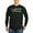 Black, variant on - Live Green Vote Blue Long Sleeve T Shirt (Dark) - Long Sleeve Dark T-Shirt