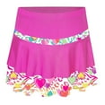 thumbnail image 3 of Linjinx Kids Girls Tennis Golf Skirt with Built-in Shorts Pleated Skort Athletic Sports Running Dance Hot Pink 14, 3 of 6