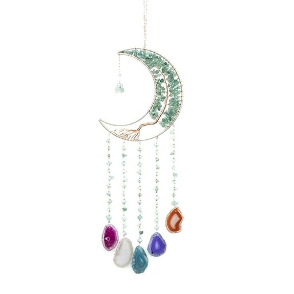 Dream Catchers with Crystal Tree Gemstone Natural Gem Wall Hangings Room Decor