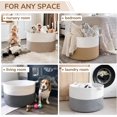 thumbnail image 5 of RFGUBUniMall XXXLarge Jute Rope Basket 21.7" x 21.7" x 13.8" Woven Baby Laundry Baskets for Blankets Toys Storage Basket with Handle Comforter Cushions Storage Bins Thread Laundry Hamper, 5 of 14