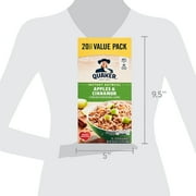 Quaker, Instant Oatmeal, Apple & Cinnamon, 1.51 oz, 20 Packets