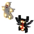 thumbnail image 2 of 1 Set 2pcs Halloween Party Decorative LED Night Light Party Decorative Lamp Creative Shape Design LED Atmosphere Light for Halloween Haunted House without Battery (Red White), 2 of 8