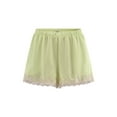 thumbnail image 4 of No Boundaries Satin Sleep Shorts with Scallop Lace Trim, 1.75'' Inseam, Women’s, 4 of 4