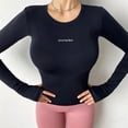 thumbnail image 5 of Cloud Hide-Camiseta de Yoga lisa para mujer, Blusa de manga larga, Top deportivo deportivo para chica, camiseta para correr, ropa deportiva para Fitness para invierno y otoño, 5 of 5