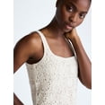 thumbnail image 4 of Scoop Women's Square Neck Crochet Cotton Tank Top, Sizes XS-XXL, 4 of 4