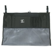 Angle View: J.L. Childress Double Cargo Stroller Organizer and Storage with Mesh Compartment, Black