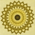 thumbnail image 1 of Ahgly Company Machine Washable Indoor Square Transitional Dark Golden Rod Brown Area Rugs, 7' Square, 1 of 7