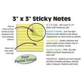 thumbnail image 2 of Lined Sticky Notes 3 x 3, 3 Pack, 300 Sheets (100/Pad), Self Stick Notes with Lines, Assorted Pastel Colors, by Better Office Products, Post Memos, Strong Adhesive, 3 Pads, 2 of 6