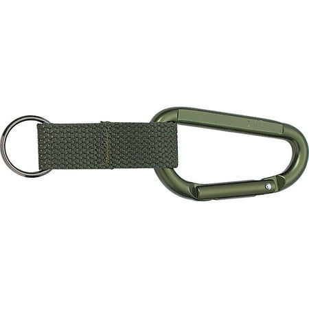 Olive Drab - Professional Jumbo Carabiner with Web Strap Key Ring -