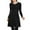 Black, variant on Bzhegqhd Women's Dresses Casual Solid Color Pleated Long Sleeve Dress Round Neck Button Front Midi Dress with Pockets Elegant office Work Fall Spring