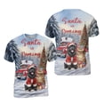 thumbnail image 3 of Santa is Coming Newfoundland Merry Christmas Xmas Noel Truck Tree All Over Print 3D Shirt Unisex Merch Newfie Dog Lover Gifts - 02023, 3 of 6