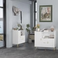 thumbnail image 6 of Buffet Cabinet with Storage, Sideboard Storage Cabinet with Metal Leg, Kitchen Cabinet with Drawers and Open Shelf for Living Room, Modern, 6 of 7