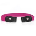 thumbnail image 1 of Sonducket Cinturón sin hebilla Suministros de armario para niños Niñas a cuadros morados y negros Cinturones Rosa Sonducket AP008680-27, 1 of 5
