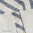 thumbnail image 3 of [ Cortina amarrable térmica de lino estilo granja DriftAway Briony 115x160 cm Azul marino ], 3 of 9
