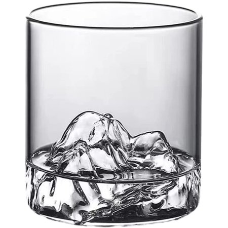 

Mountain Whiskey Glass Glass Mountain Viewing Cup Mount Fuji Glass Cup Transparent Glass Exquisite Party Drinkware Creative Bar Tequila Glass (200/300ML)