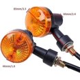 thumbnail image 2 of 4pcs Motorcycle Indicators Turn Signal Lights 12V Waterproof Universal for GN125 Motorcycle Scooter Quad Cruiser Off Road, 2 of 5
