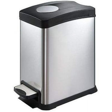 8L SS Rect Step Bin