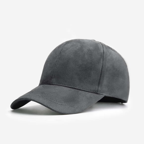 Gorra De Gamuza Unisex Talla Ajustable Marca Brunel Gris Oscuro