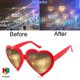 thumbnail image 2 of TOP Nuevas Gafas De Efecto Especial Luces De Moda Conviértete En Amor Imagen Corazón Difracción Duraderas Caliente De Larga Duración Forma De, 2 of 4