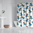 thumbnail image 2 of Skateboarding Dinosaur Pattern Shower Curtain 72"x84" ,Bathroom Decorative Shower Curtains Set with 12 Hooks,Modern Waterproof Washable Shower Curtain, 2 of 6
