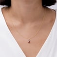 thumbnail image 3 of ANGARA Natural Trillion Ruby Solitaire Pendant with Diamond Swirl in 14K White Gold for Women (Size-4mm) | July Birthstone, Birthday, Anniversary, Jewelry Gift for Women | Natural Ruby Necklace, 3 of 9