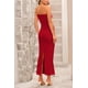 thumbnail image 3 of Vestido PRETTYGARDEN Ajustado Strapless con Nudo Rojo M, 3 of 8