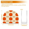 thumbnail image 4 of Yayeee Napkin Holder for Table Set of 2 Kitchen Paper Tissue Organization, Orange Geometric Circles, 4 of 8
