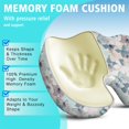 thumbnail image 5 of Premium Butterfly Pattern Memory Foam Seat Cushion Ergonomic Chair Pad for Office Chair, Car, Airplane & Bleachers Sciatica, Tailbone Hip & Back Pain Relief - Chair Cushion for Long Office Workers., 5 of 5