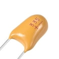 thumbnail image 3 of 3.3uF Tantalum Capacitor 50V 2 Pin Yellow Radial Dipped Tantalum Bead Capacitors 5pcs, 3 of 3