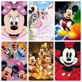thumbnail image 2 of Kits De Pintura De Diamante Redondo Disney Mickey Minnie 5D DIY Diamond Taladro Completo Arte Artesanía Para Decoración, 2 of 4