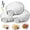 3pcs, variant on Glass Shell Dumpling Tray, Divided Serving Plate with Built-in Sauce Compartment, Elegant Seafood Sushi Dessert Dish for Wedding Party Home Kitchen Use