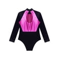 thumbnail image 4 of inhzoy Gymnastics Leotard for Girls Sparkle Dance Biketards Kids Athletic Unitard One-Piece Dancewear Hot Pink 16, 4 of 5
