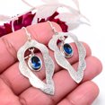 thumbnail image 3 of Aaa Quality Tanzanite 925 Sterling Silver Handmade Earring 2.07" E83318, Christmas Gift, 3 of 4
