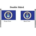 thumbnail image 2 of Air Force Crest Emblem Flags 3x5 FT Outdoor Double Sided USAF Military Crest Emblem Flag US Air Force Flag Banner for Outside Indoor Outdoor with 2 Brass Grommets, 2 of 10