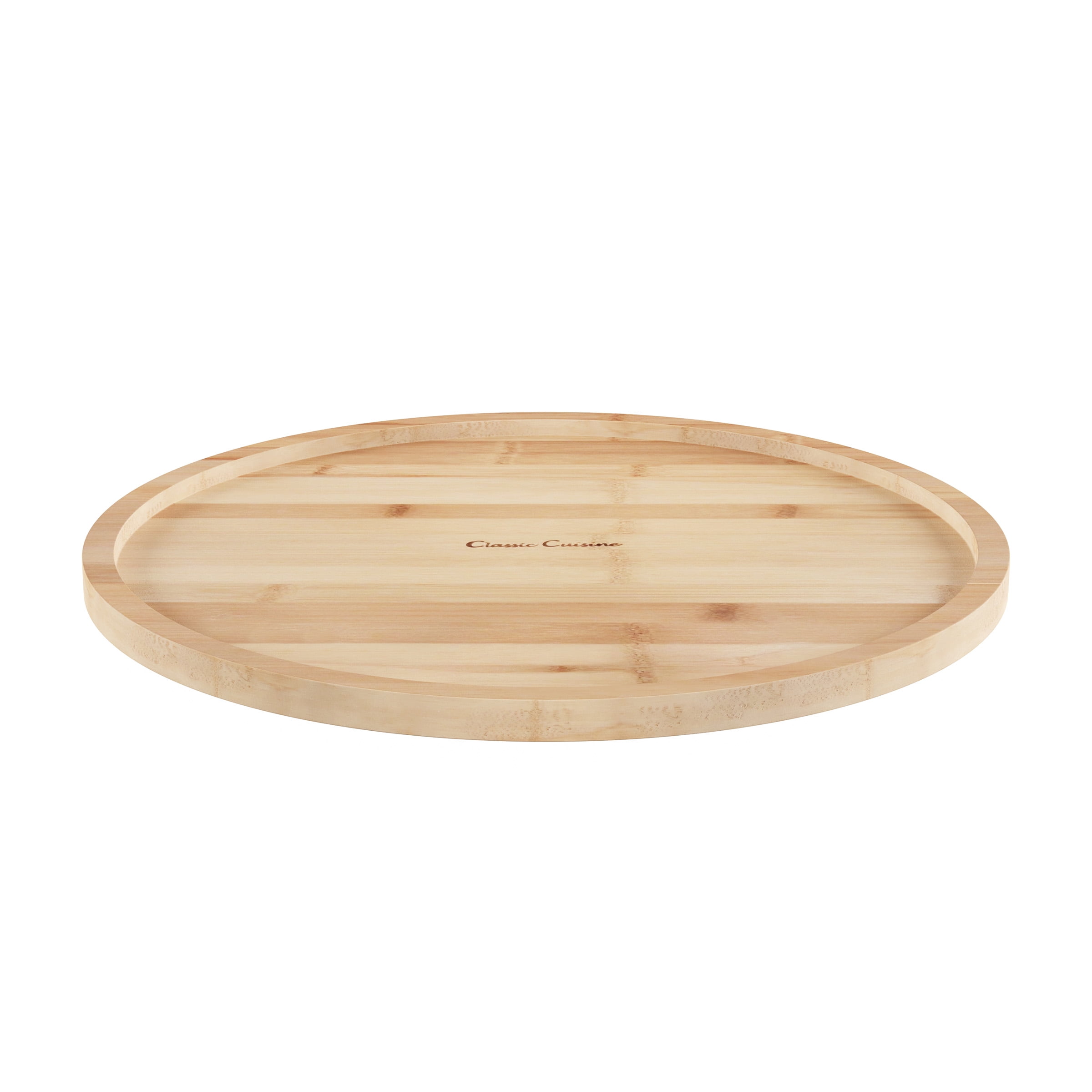 Lavish Home 14-Inch Single-Tier Bamboo Lazy Susan (Natural Wood)