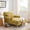 Yellow, variant on Condemo Modern Linen Fabric Indoor Chaise Lounge Chair for Bedroom, Living Room, Office, Light Khaki