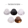 thumbnail image 3 of 4PCS Electric Guitar Bass Acrylic Knob Hat Tone and Control Knobs for LP Style Guitars Replacement Black with Golden Font, 3 of 6
