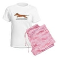thumbnail image 6 of CafePress - Dachshund Dad Funny Women's Light Pajamas - Women's Short Sleeve Print T-Shirt and Pants Light Cotton Pajama Set, 6 of 7